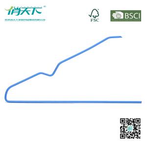 Betterall Fashionable Blue Chrome Metal Hanger with Non-slip Shoulder