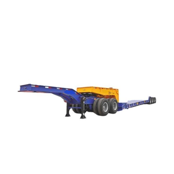 Buy Front Loading Low-Bed Semi-Trailer with Heavy Mechanical Suspension and Wabco Relay Valve at wholesale prices
