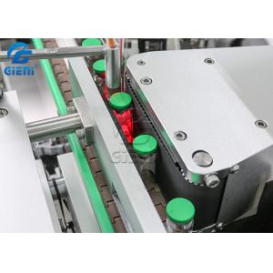 Manual Round Bottle Self Adhesive Labeling Machine Automatic monitoring