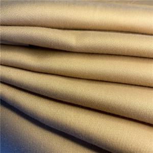 Soft Peached Khaki 150GSM Polyester Spun Yarn Fabric For Women's Blouses and