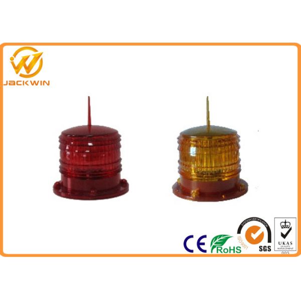 Emergency Warning Strobe LED Lights , Solar Panel Blinking Stop Light High
