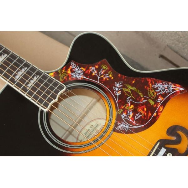 2018 New CUSTOM GB H-Bird acoustic guitar Jumbo G200 body H-Bird electric acoustic guitar