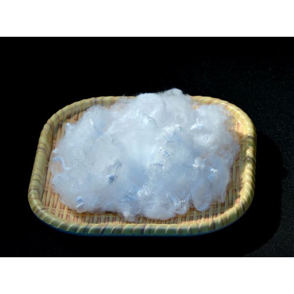 100% 1.4d 38mm Ecdp Virgin Polyester Staple Fiber ECDP PSF For Cationic Yarn