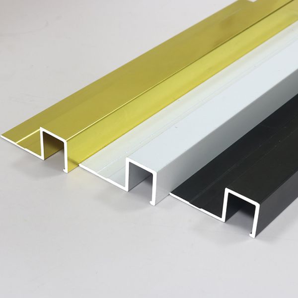 Buy 12mm Decorative Metal Profile Wall Ceramic Tile Outside Corner Edge Aluminium Tile Trim at wholesale prices
