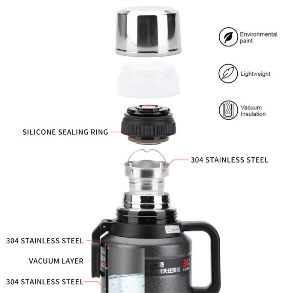 outdoor camping travel Jug 100OZ Vacuum Water Jug Thermal Insulation durable KD-9062