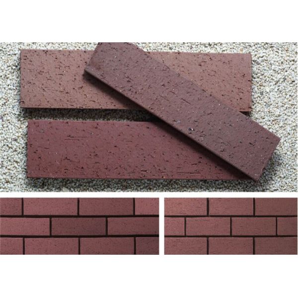 Buy Red Artificial Brick Siding , Brick Facade Exterior High Strength at wholesale prices