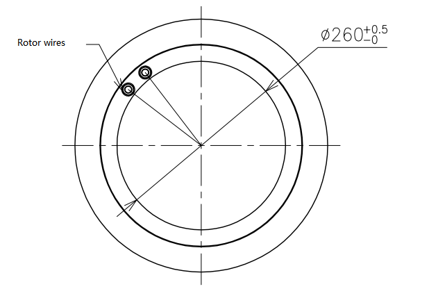 260Mm Through Hole 1000VAC High Voltage Slip Ring