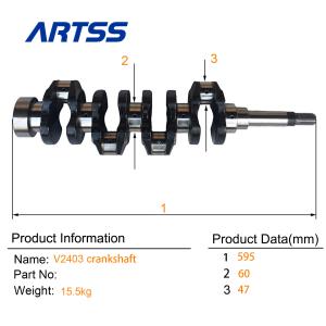 Cheap Factory Price Diesel Engine Parts 16641-23020 V2203 V2403 Forged steel