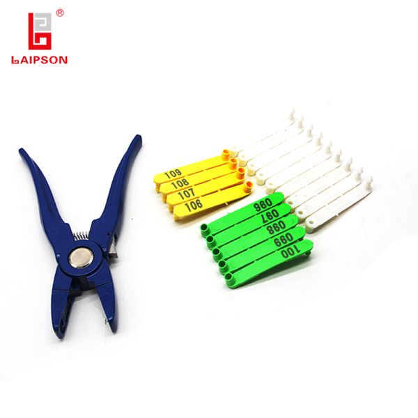 Sheep Two Piece Ear Tag Veterinary Equipment Single Sheep Ear Tag Plier For Pig Goat Sheep Farm