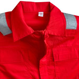 High Gloss Reflective Strip Breathable Jumpsuit Protective Work Clothes