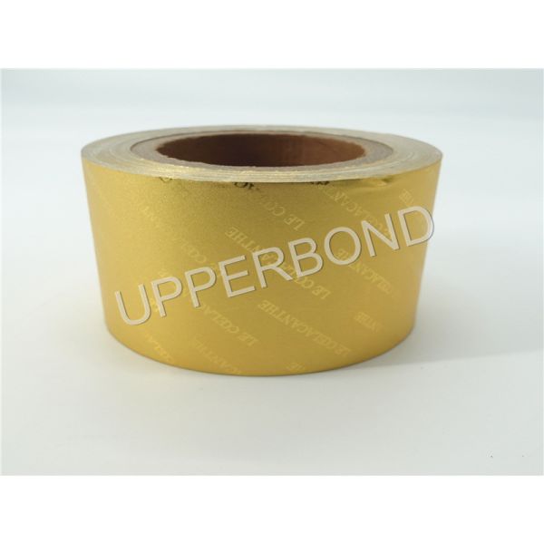 Buy Tobacco Industry Golden Embossing  Aluminum Foil Paper With Logo at wholesale prices