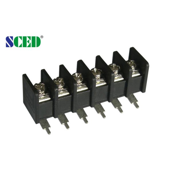 Buy 7.62mm 24 Poles Electrical Barrier Terminal Block for Server Site 300V 15A at wholesale prices