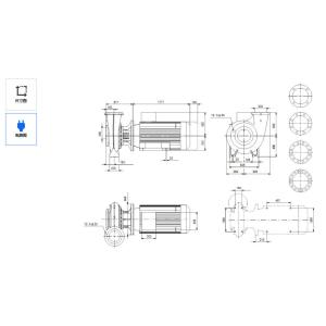 Grundfos NBG 250-200-450/455 Non Self Priming Single Stage Volute Centrifugal