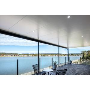 300mm Width Plank Ceiling Tiles Windproof Exterior Plain Perforated Pattern