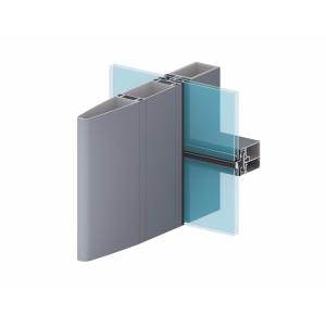 Powder Coated Aluminium Curtain Wall Profile CNC Aluminium Profile