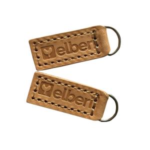 Square Custom Leather Labels Stong Clothing Articles Handmade With Eyelet