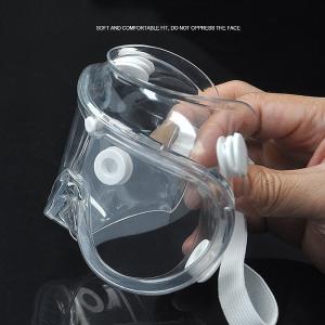 Plastic Disposable Safety Goggles Anti Fog Transparent Side Shield