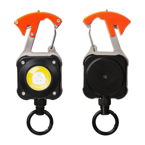 Buy Deyi Badge Reel Retractable Keychain With Belt Clip Heavy Duty 360° Swivel Carabiner Key Chains Impact Resistance ID at wholesale prices