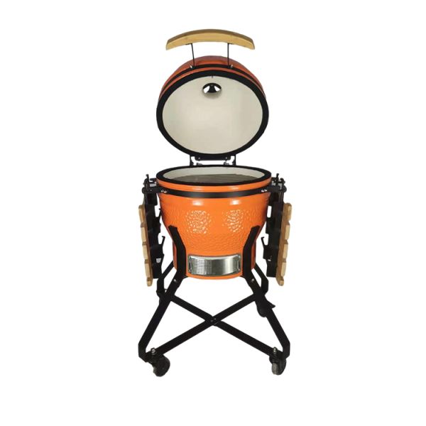 Kamado BBQ 18 Inches Original Outdoor Ceramic Grill Auplex Charcoal Egg Kamado for Outdoor Kitchen