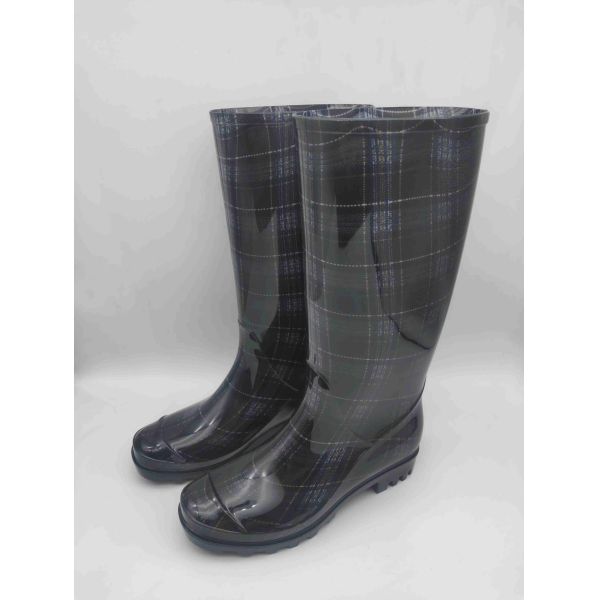Customized Female Rain Boots Non Slip Sole Womens Tall Gumboots Waterproof