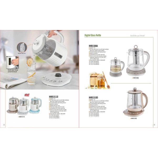 Mechanical Control Electric Glass Kettle Perfect for Household Tea Time