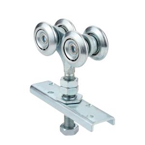 Quality Galvanized Stainless Steel Heavy Duty Hanging Door Rollers Hardware 55mm for sale