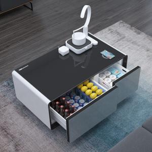 Glass Top Table With Fridge Drawers For Office Home Theater Bar TB90 Smart