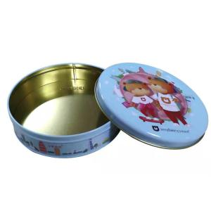 Customized Food Grade Biscuit Tin Box Packaging Silk Printing