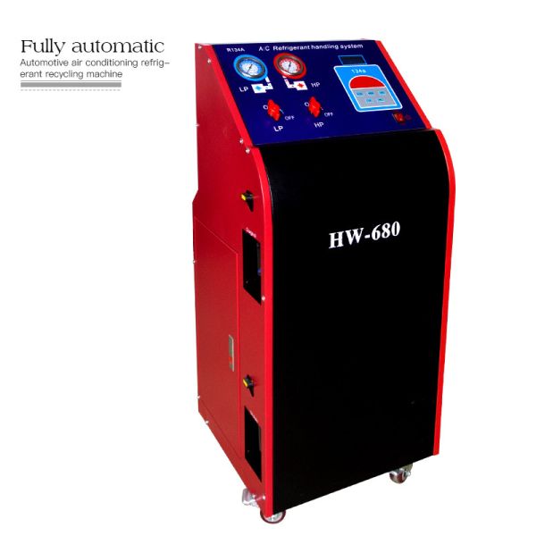 Buy High quality hot sale recovery & charging function AC Refrigerant Recovery Machine  car ac service station for car at wholesale prices