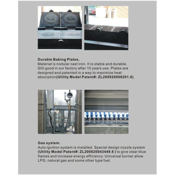 Fully Automatic Cone Production Equipment , With 63 260*240mm Baking Templates , With 63 260*240mm Baking Templates Cast