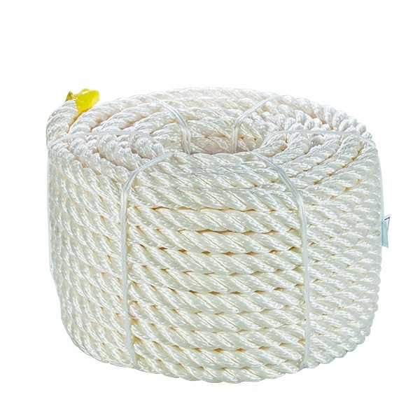 220m High Tenacity Abrasion Resistant 3 Strand Nylon Rope For Marine Dock Mooring