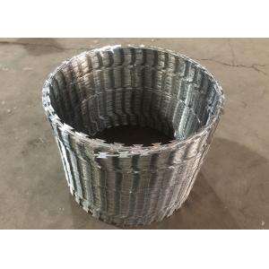 Quality 60cm Helical Barbed Galvanized Steel BTO 22 Razor Wire for sale