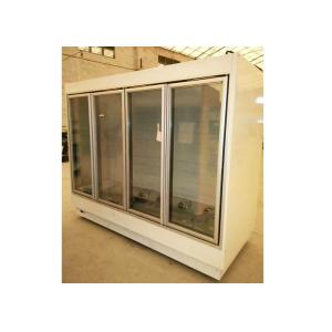 Stainless Steel Shelf Beverage Display Cooler , Custom Supermarket Display