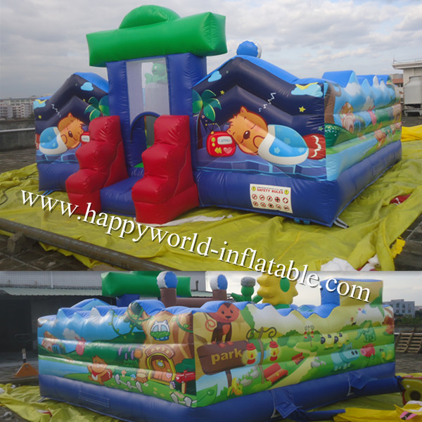 inflatable park , inflatable fun city , indoor inflatable playground ,
