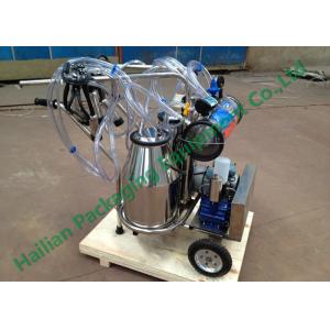 Hand Operated Milk Sucking Machine Twin Buckets With Vacuum Pump