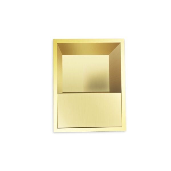 Brushed Surface Stainless Steel Niche for Shower and Towels in Modern Design