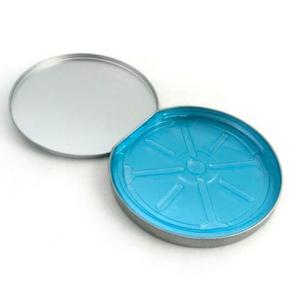 hinged top CD tin case