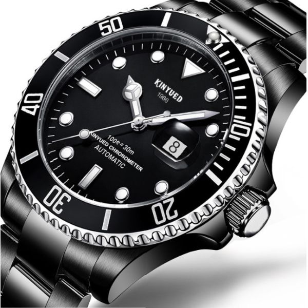 Buy Durable Stainless Steel Skeleton Watch Automatic Analog Date Display at wholesale prices