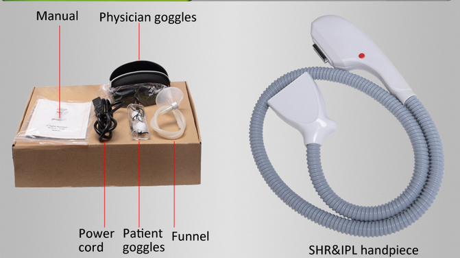 Vertical Hair Removal Skin Rejuvenation Machine IPL SHR Elight RF Laser