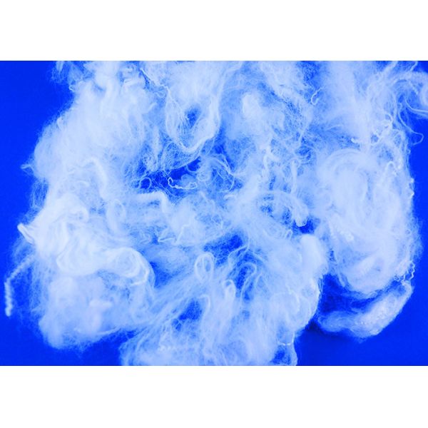 Filling Material Polylactic Acid Fiber , 6Dx64MM Pla Staple Fiber Chemical Resistant