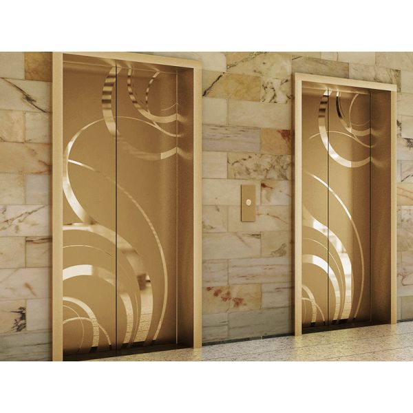0.3mm Elevator Stainless Steel Mirror Etched Brushed Finishes Custom Interior Patterns