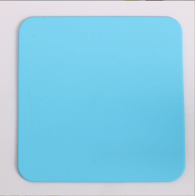 Square Colorful Silicone Non-slip Drink Coasters Cup Pad Mat for Hot and Cold Drinks