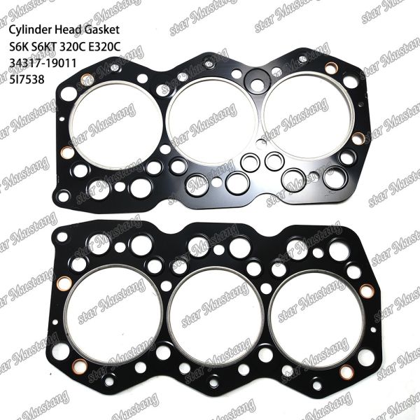 Buy Cylinder head gasket  S6K S6KT 320C E320C 34317-19011 5I7538 For Caterpillar Engine Spare Parts at wholesale prices