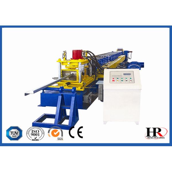 Full Automatic Steel Channel Z Purlin Roll Forming Machine With Hydraulic