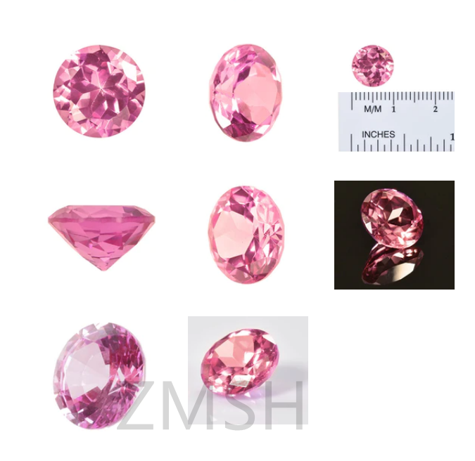 Coral / Rose Pink Sapphire Raw / Roughgem Crystal Lab Made For Jewelry Accessories