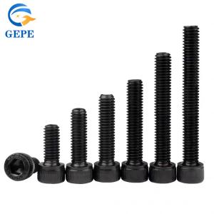 DIN912 Nuts And Bolts Black Hexagon Socket Screw Alloy Hexagon Socket Head Cap
