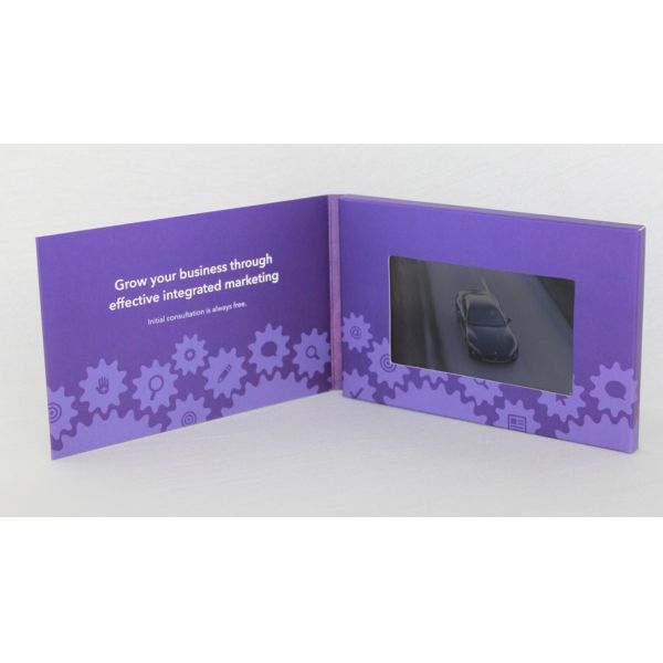 Bespoke Multi - page LCD Video Brochures , lcd video mailer with multimedia