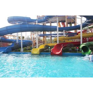 Funny FPR Water Slide Games Double Open And Close Cool Water Slides for Water