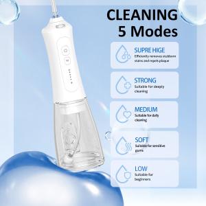 Upgraded 300ml Cordless Water dental flosser TYPE C Rechargeable Portable water