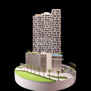 1/100 Abu Dhabi Reem 34 Apartment Model with Handmade,3D Printing, Laser cutting